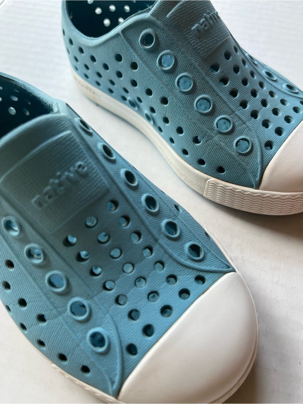Native Kids Slip-On Shoes in Teal Summer Sneakers Water play